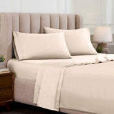 Egyptian Cotton 1500 Thread Count Eco-Friendly Solid Sheet Set Ivory - Sheet Set by Superior