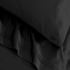 Egyptian Cotton 1500 Thread Count Eco-Friendly Solid Sheet Set Black - Sheet Set by Superior