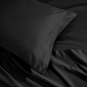 Egyptian Cotton 1500 Thread Count Eco-Friendly Solid Sheet Set Black - Sheet Set by Superior