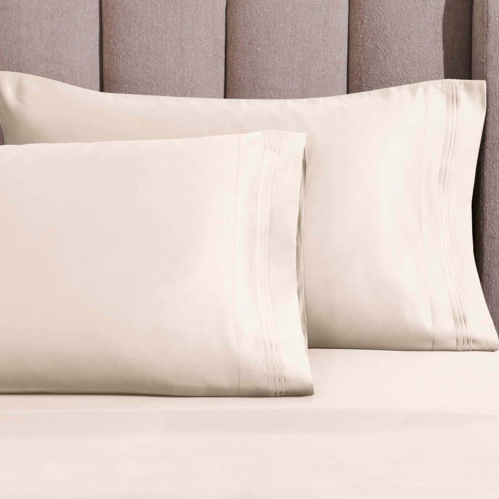 Egyptian Cotton 1500 Thread Count Eco-Friendly Solid Sheet Set Ivory - Sheet Set by Superior