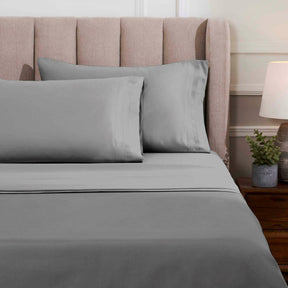 Egyptian Cotton 1500 Thread Count Eco-Friendly Solid Sheet Set Grey - Sheet Set by Superior