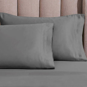 Egyptian Cotton 1500 Thread Count Eco-Friendly Solid Sheet Set Grey - Sheet Set by Superior