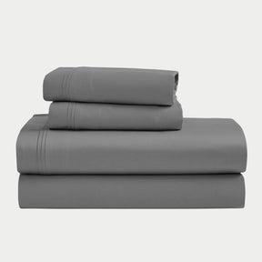 Egyptian Cotton 1500 Thread Count Eco-Friendly Solid Sheet Set Grey - Sheet Set by Superior