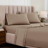 Egyptian Cotton 1500 Thread Count Eco-Friendly Solid Sheet Set Taupe - Sheet Set by Superior