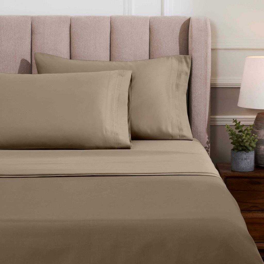 Egyptian Cotton 1500 Thread Count Eco-Friendly Solid Sheet Set Taupe - Sheet Set by Superior