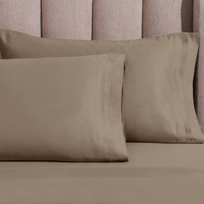 Egyptian Cotton 1500 Thread Count Eco-Friendly Solid Sheet Set Taupe - Sheet Set by Superior