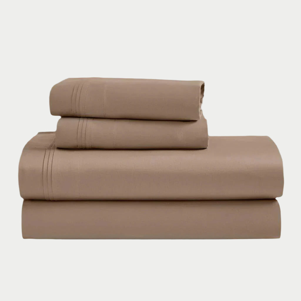 Egyptian Cotton 1500 Thread Count Eco-Friendly Solid Sheet Set Taupe - Sheet Set by Superior