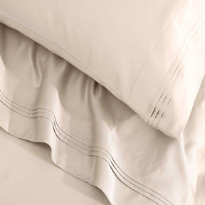 Egyptian Cotton 1500 Thread Count Eco-Friendly Solid Sheet Set Ivory - Sheet Set by Superior