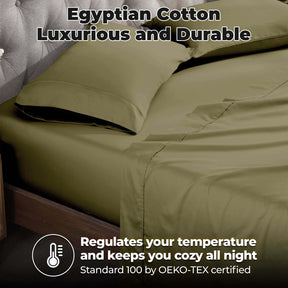 Egyptian Cotton 300 Thread Count Solid Deep Pocket Bed Sheet Set - Sheet Set by Superior