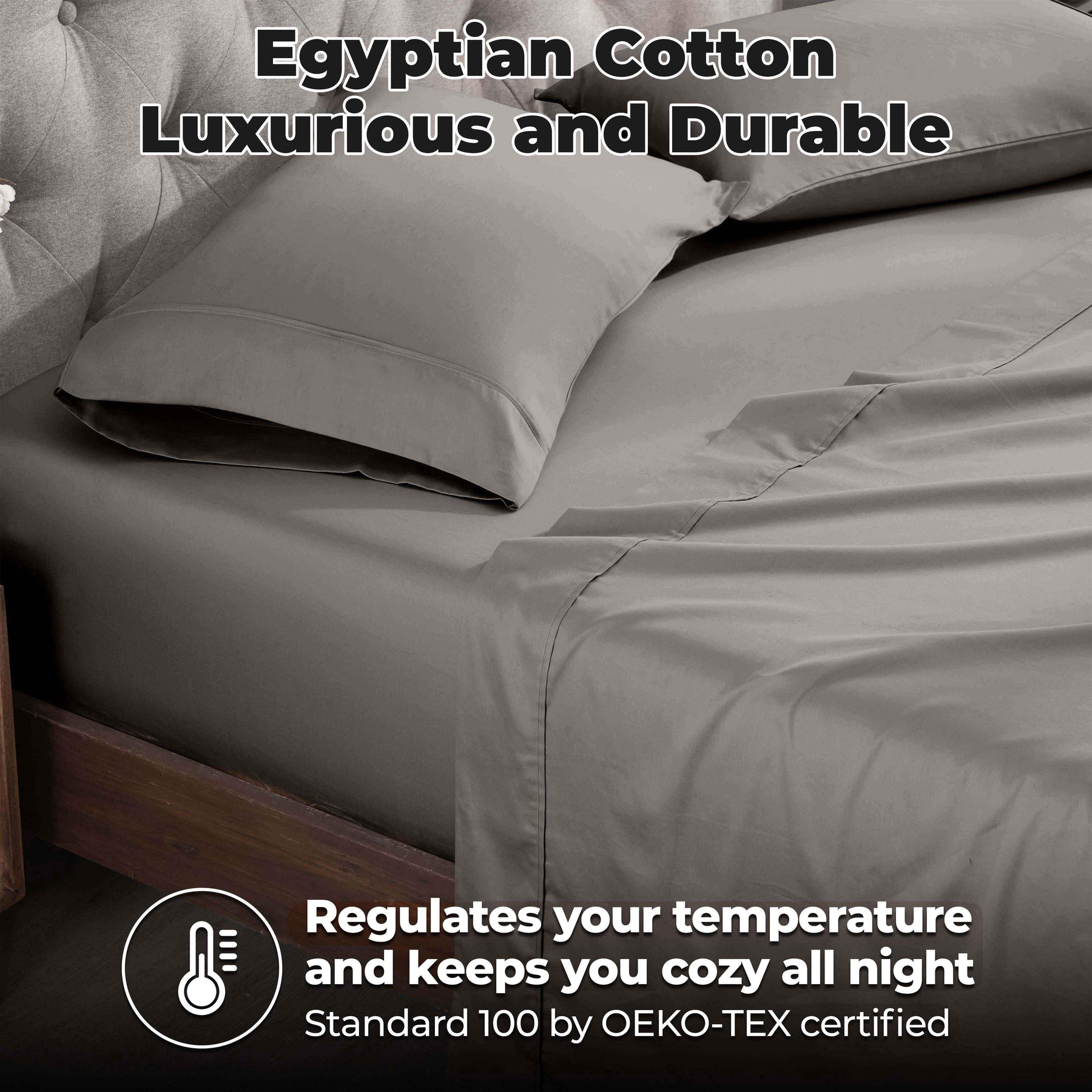 Egyptian Cotton 300 Thread Count Solid Deep Pocket Bed Sheet Set - Sheet Set by Superior