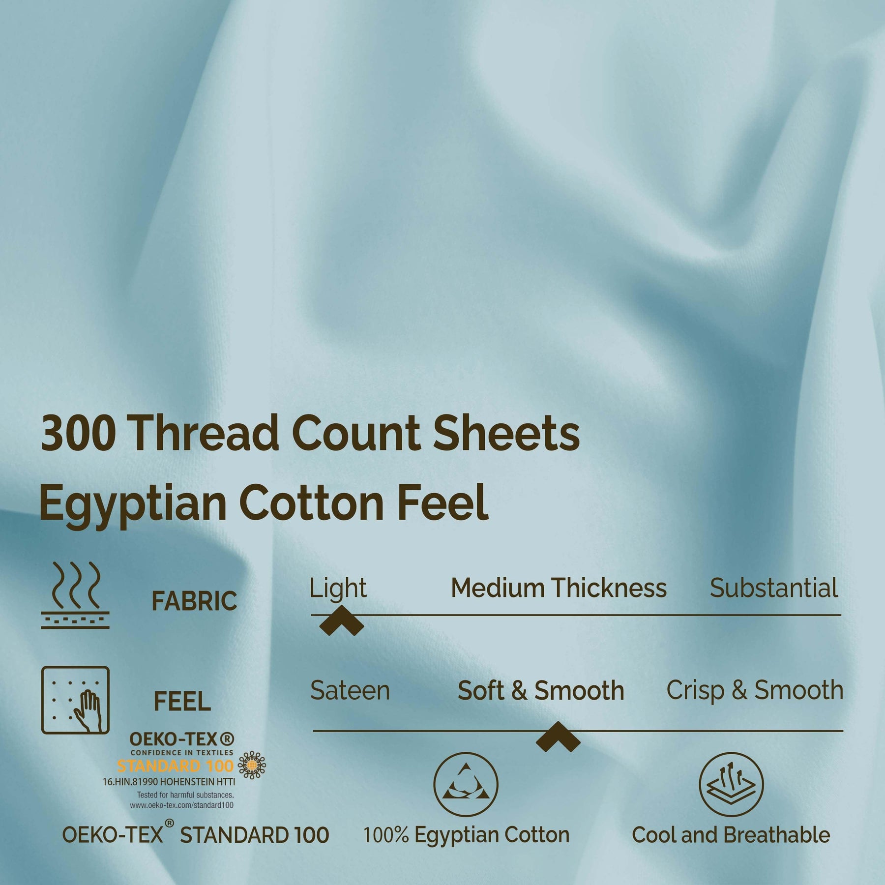 Egyptian Cotton 300 Thread Count Solid Deep Pocket Bed Sheet Set - Sheet Set by Superior