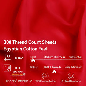 Egyptian Cotton 300 Thread Count Solid Deep Pocket Bed Sheet Set - Sheet Set by Superior