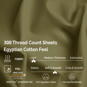 Egyptian Cotton 300 Thread Count Solid Deep Pocket Bed Sheet Set - Sheet Set by Superior