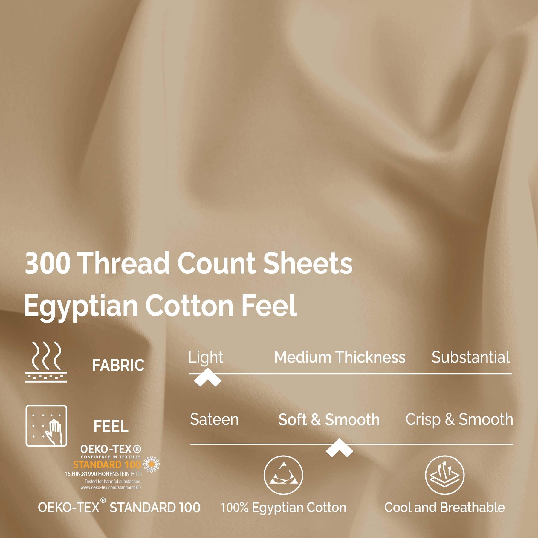 Egyptian Cotton 300 Thread Count Solid Deep Pocket Bed Sheet Set - Sheet Set by Superior