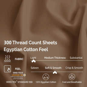 Egyptian Cotton 300 Thread Count Solid Deep Pocket Bed Sheet Set - Sheet Set by Superior