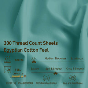 Egyptian Cotton 300 Thread Count Solid Deep Pocket Bed Sheet Set - Sheet Set by Superior