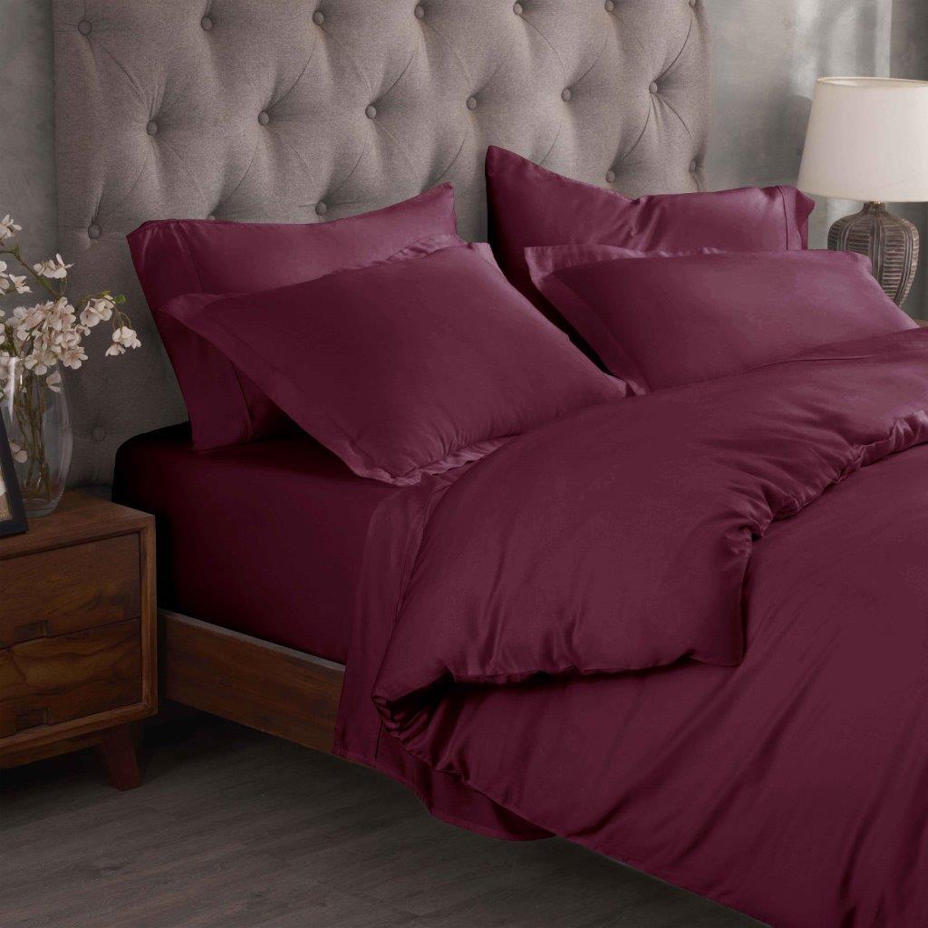 Egyptian Cotton 300 Thread Count Solid Luxury Duvet Cover Set - Duvet Cover Set by Superior