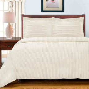 Egyptian Cotton 600 Thread Count Striped Duvet Cover Set - Duvet Cover Set by Superior