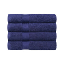 Egyptian Cotton Dobby Border Medium Weight 4 Piece Bath Towel Set - Bath Towel by Superior