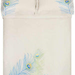 Embroidered Peacock Cotton Duvet Cover Set - Duvet Cover Set by Superior