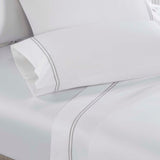 Fieldstone Cotton Two-Line Embroidered Deep Pocket Bed Sheet Set - Sheet Set by Superior