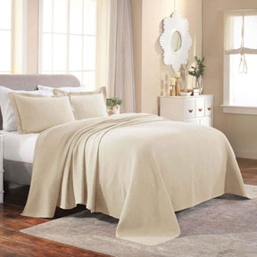 Fleur De Lis Jacquard Matelassé Cotton Medallion Bedspread Set - Bedspread by Superior