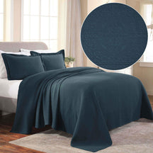 Fleur De Lis Jacquard Matelassé Cotton Medallion Bedspread Set - Bedspread by Superior