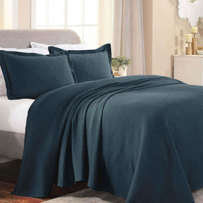 Fleur De Lis Jacquard Matelassé Cotton Medallion Bedspread Set - Bedspread by Superior