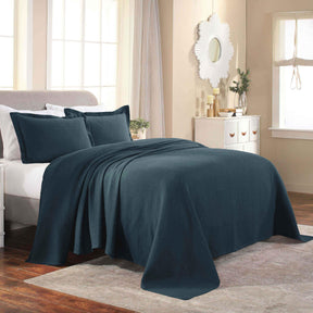 Fleur De Lis Jacquard Matelassé Cotton Medallion Bedspread Set - Bedspread by Superior