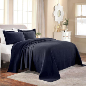 Fleur De Lis Jacquard Matelassé Cotton Medallion Bedspread Set - Bedspread by Superior