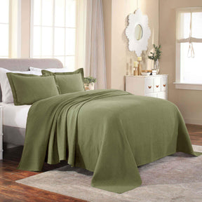 Fleur De Lis Jacquard Matelassé Cotton Medallion Bedspread Set - Bedspread by Superior