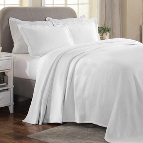 Florin Cotton Matelasse Weave Jacquard Scroll Medallion Bedspread Set - Bedspread by Superior