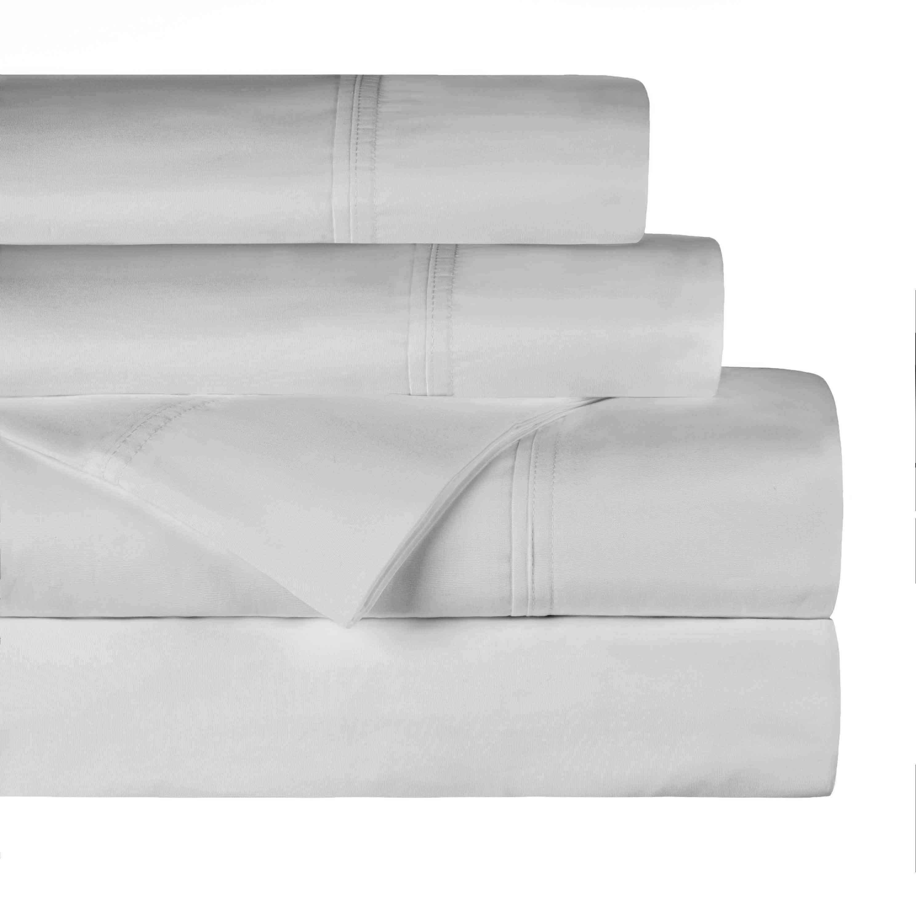 Gina Organic Cotton 300 Thread Count Percale Fitted Bed Sheet - Fitted Sheet by Superior