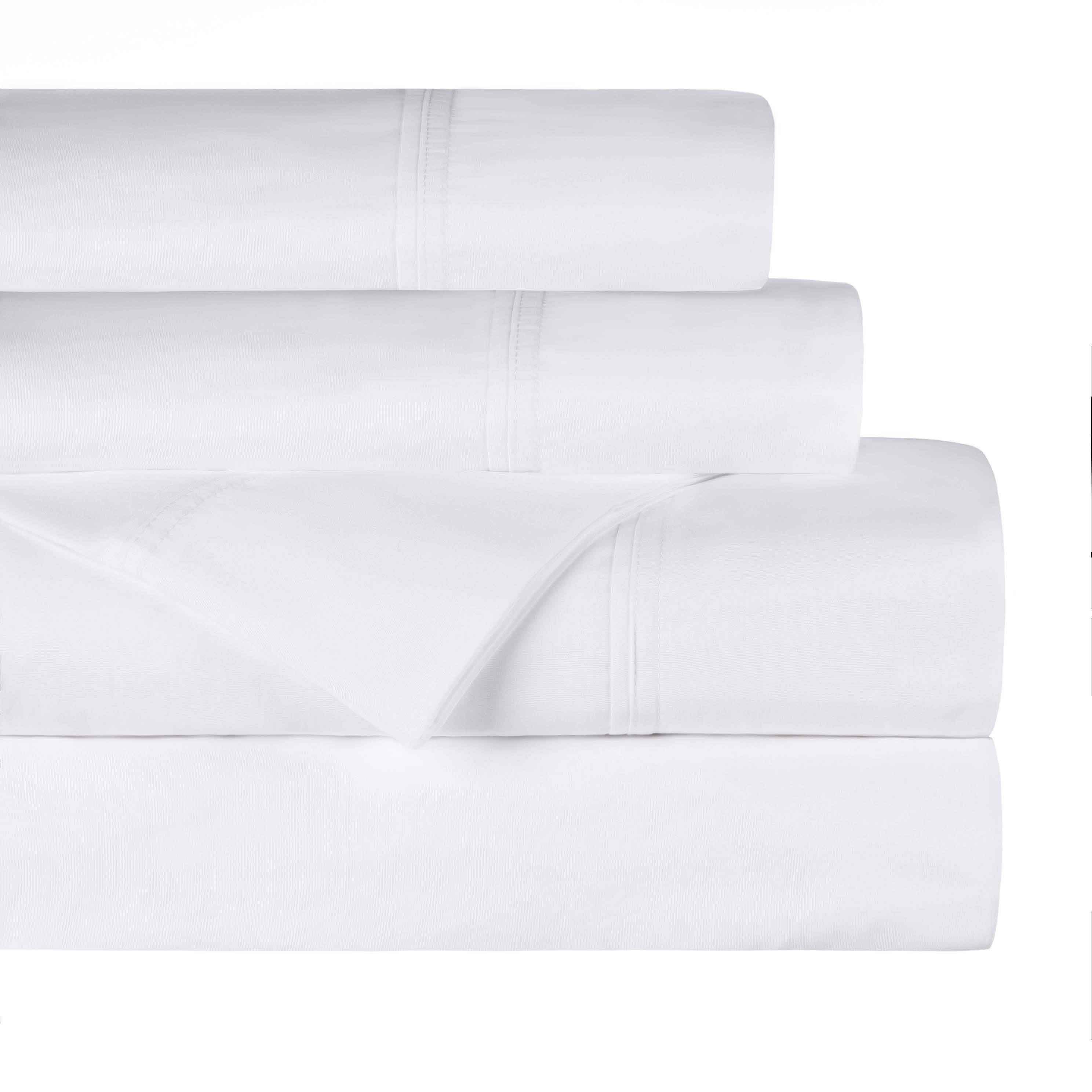 Gina Organic Cotton 300 Thread Count Percale Fitted Bed Sheet - Fitted Sheet by Superior