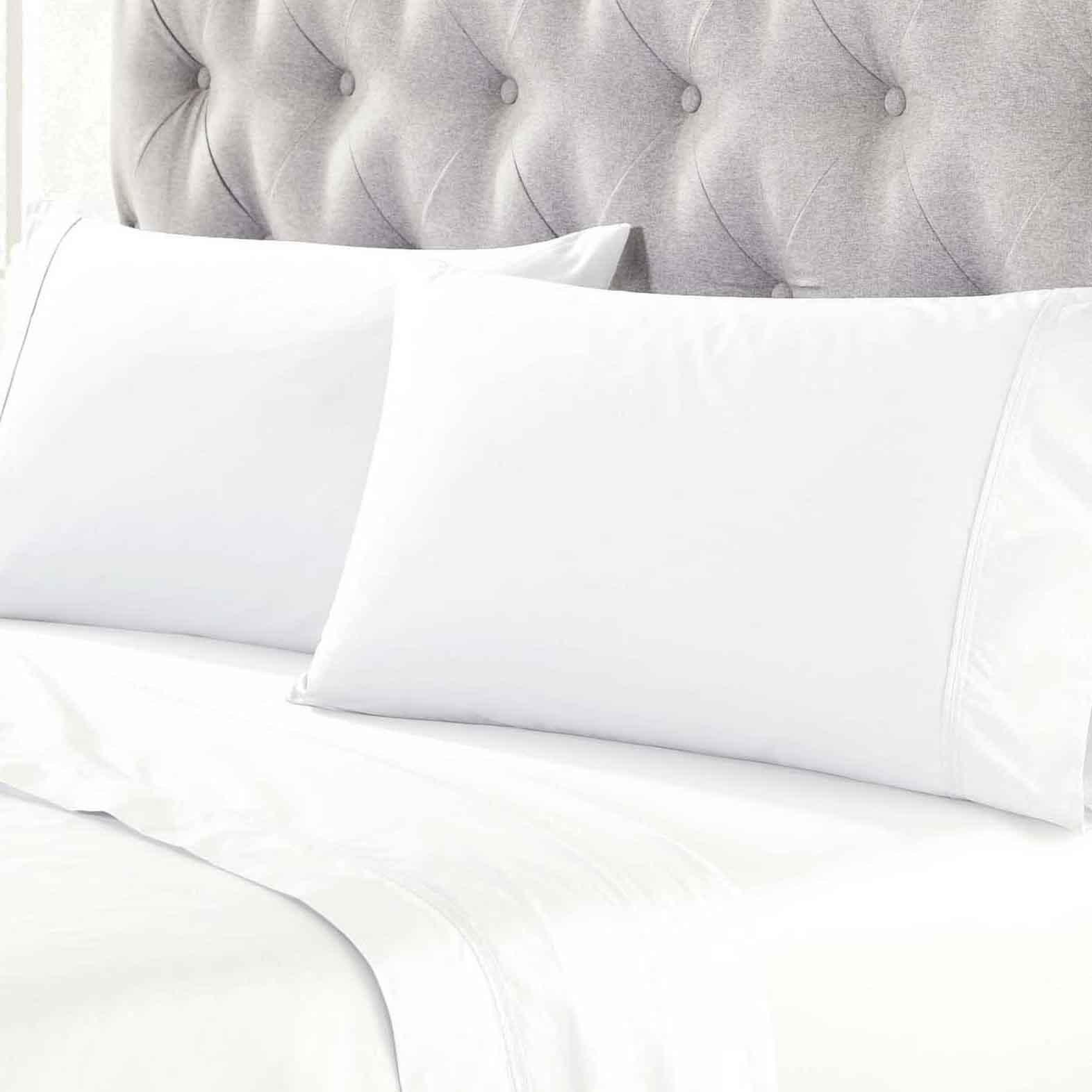 Gina Organic Cotton 300 Thread Count Percale Pillowcases, Set of 2 - Pillowcases by Superior