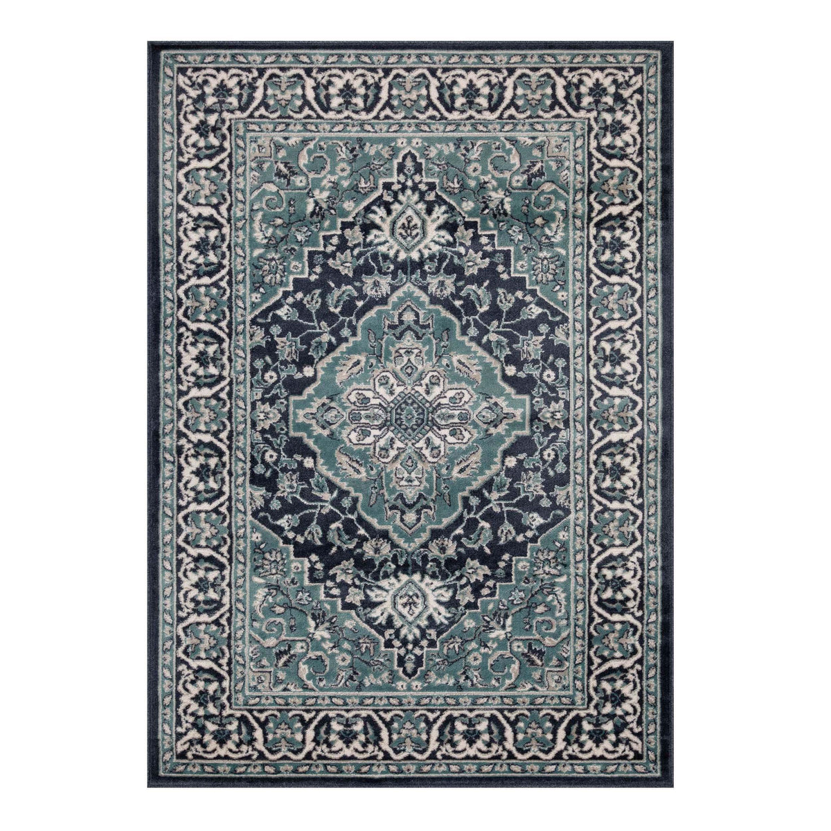 Glendale Traditional Floral Medallion Indoor Area Rug or Runner Rug - Rugs by Superior