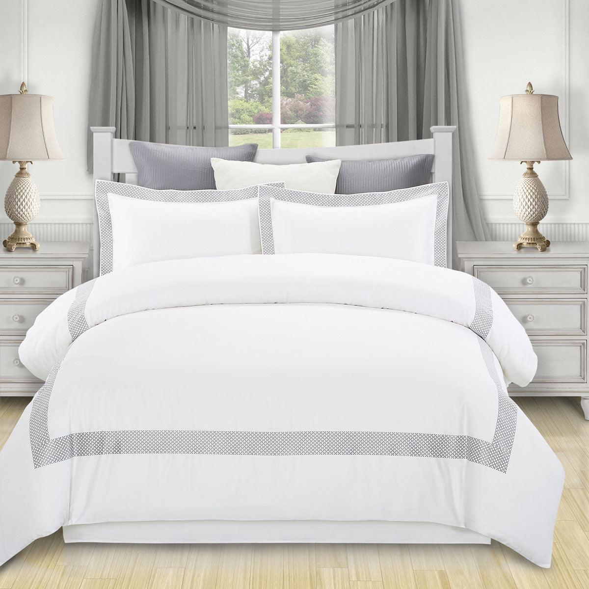 Glenmont Embroidered Duvet Cover Set - Duvet Cover Set by Superior