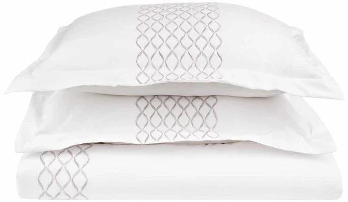 Hanna Embroidered Wrinkle Resistant Duvet Cover Set - by Superior