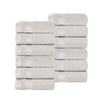 Hays Cotton Medium Weight Soft Face Towel Washcloth Set of 12 - Face Towel by Superior