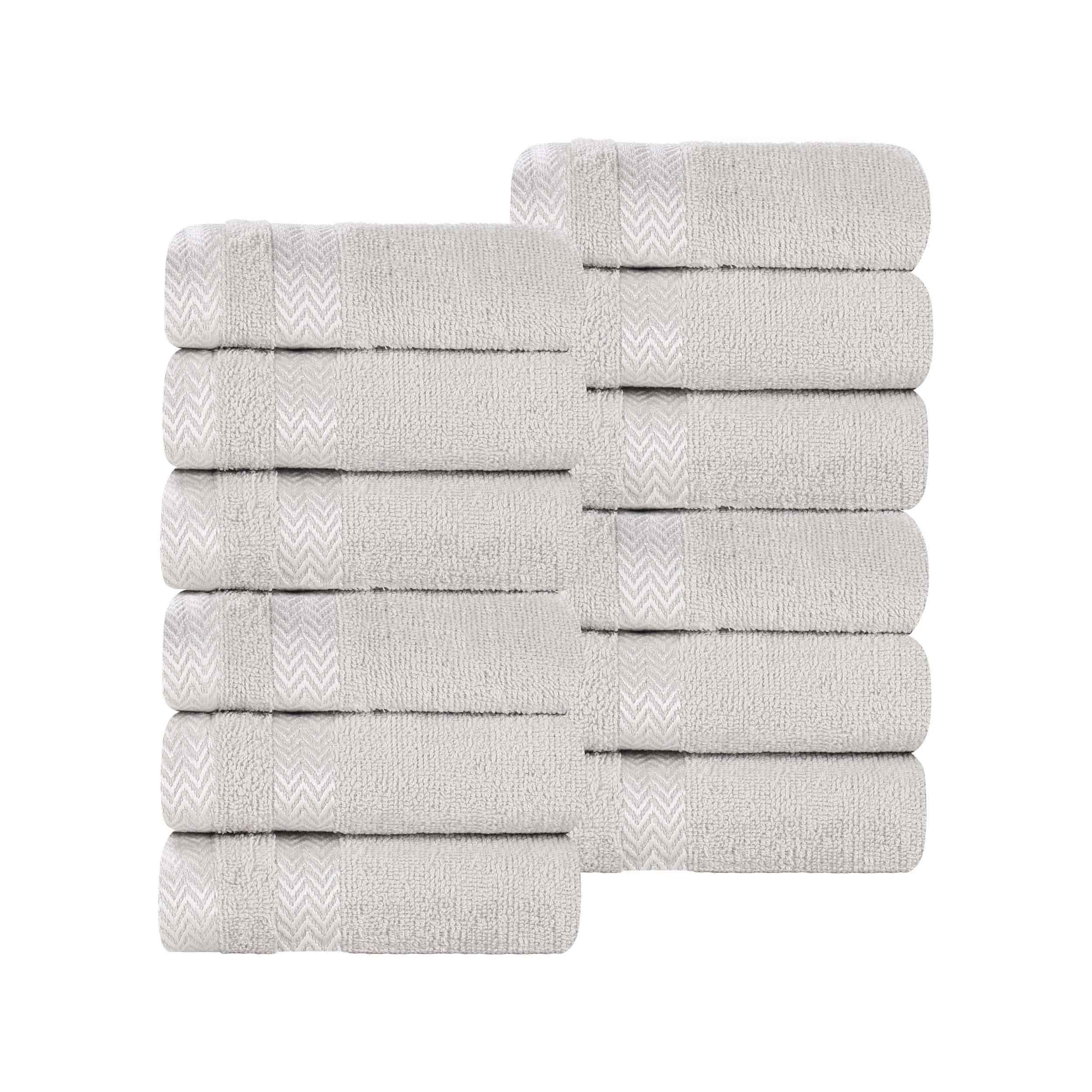 Hays Cotton Medium Weight Soft Face Towel Washcloth Set of 12 - Face Towel by Superior