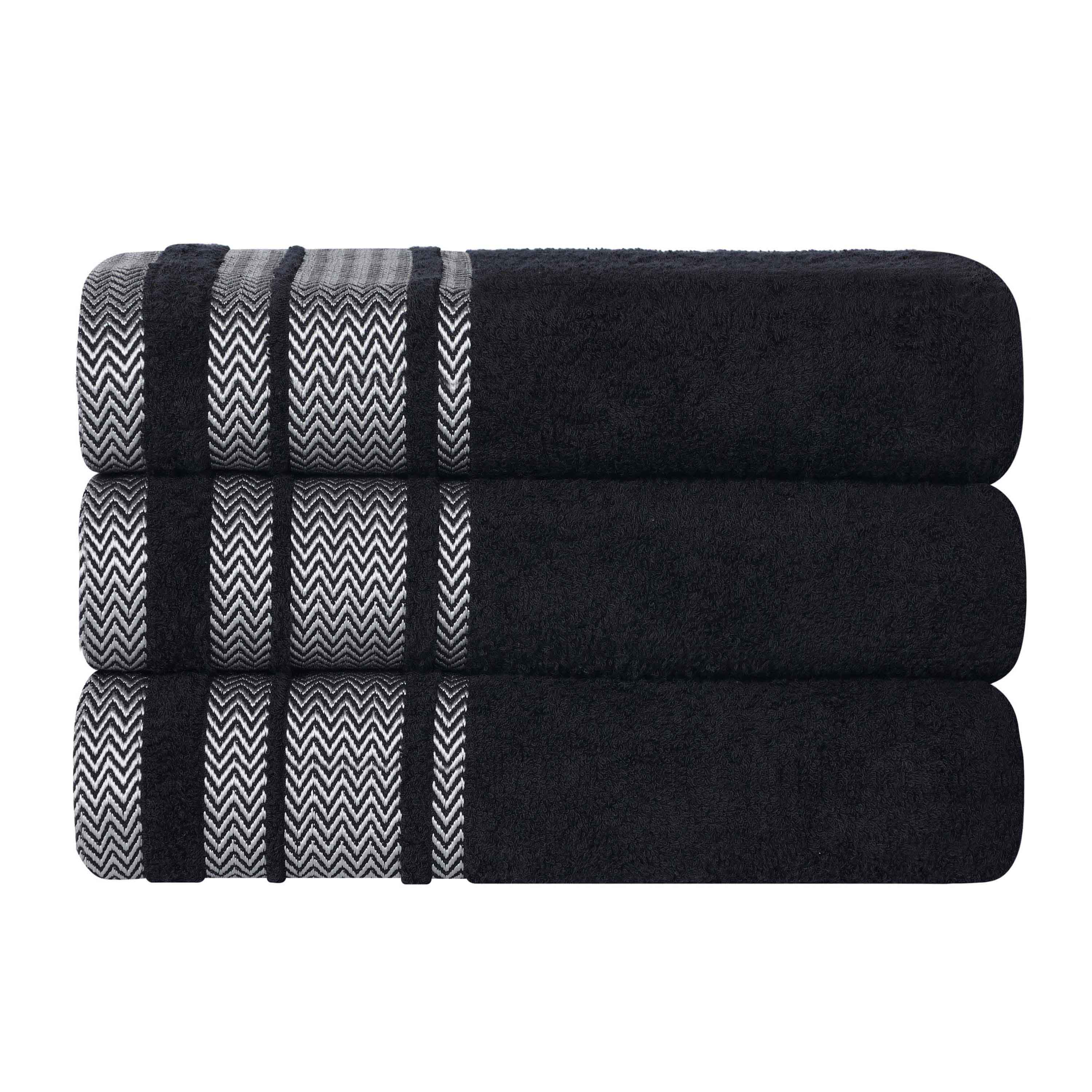 Hays Cotton Medium Weight Ultra-Soft Bath Towel Set of 3 - Bath Towel by Superior