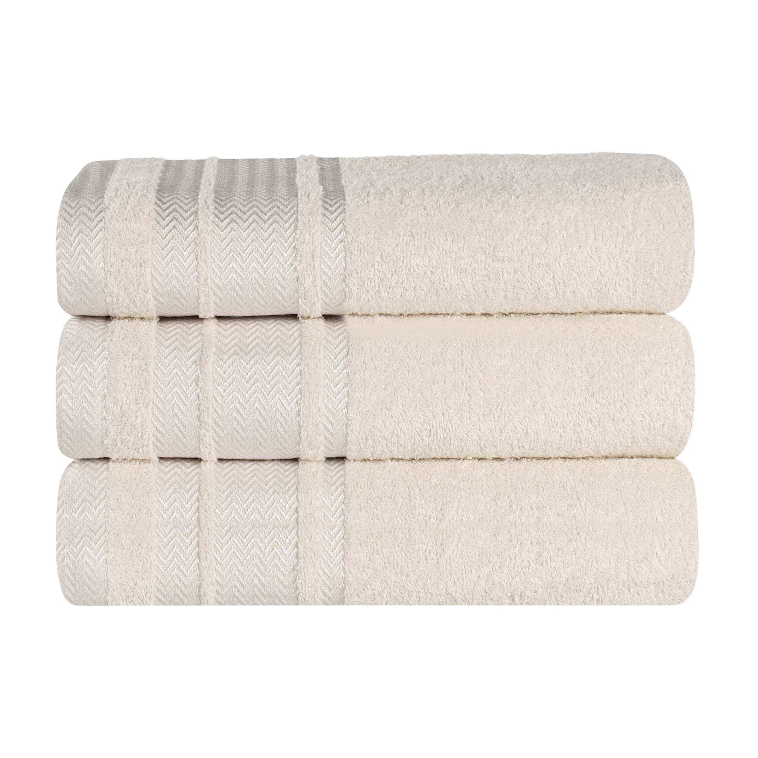 Hays Cotton Medium Weight Ultra-Soft Bath Towel Set of 3 - Bath Towel by Superior