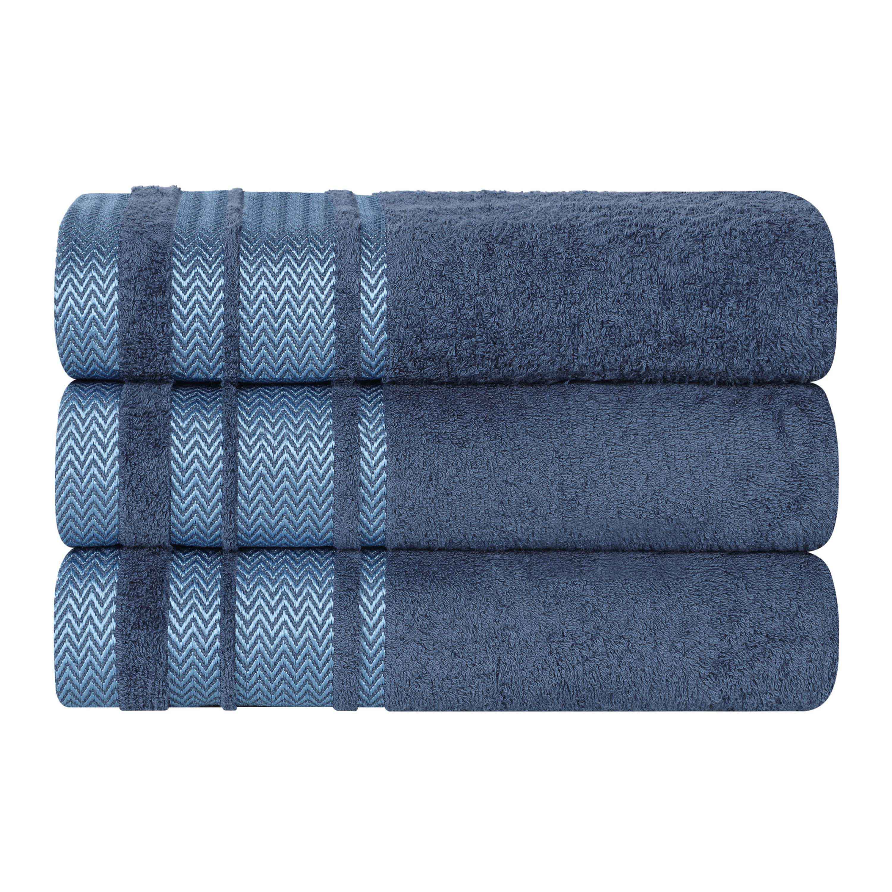 Hays Cotton Medium Weight Ultra-Soft Bath Towel Set of 3 - Bath Towel by Superior