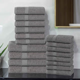 Highly Absorbent Eco-Friendly Soft Cotton 18 Piece Towel Set - Towel Set by Superior