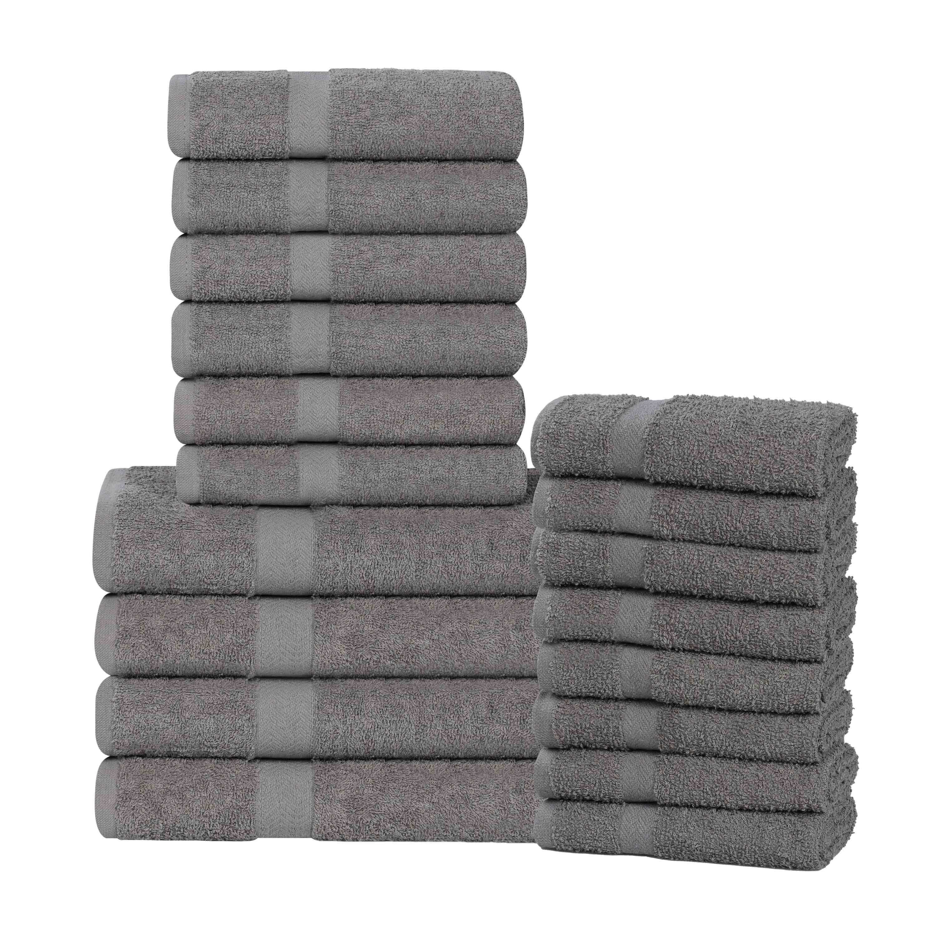 Highly Absorbent Eco-Friendly Soft Cotton 18 Piece Towel Set - Towel Set by Superior