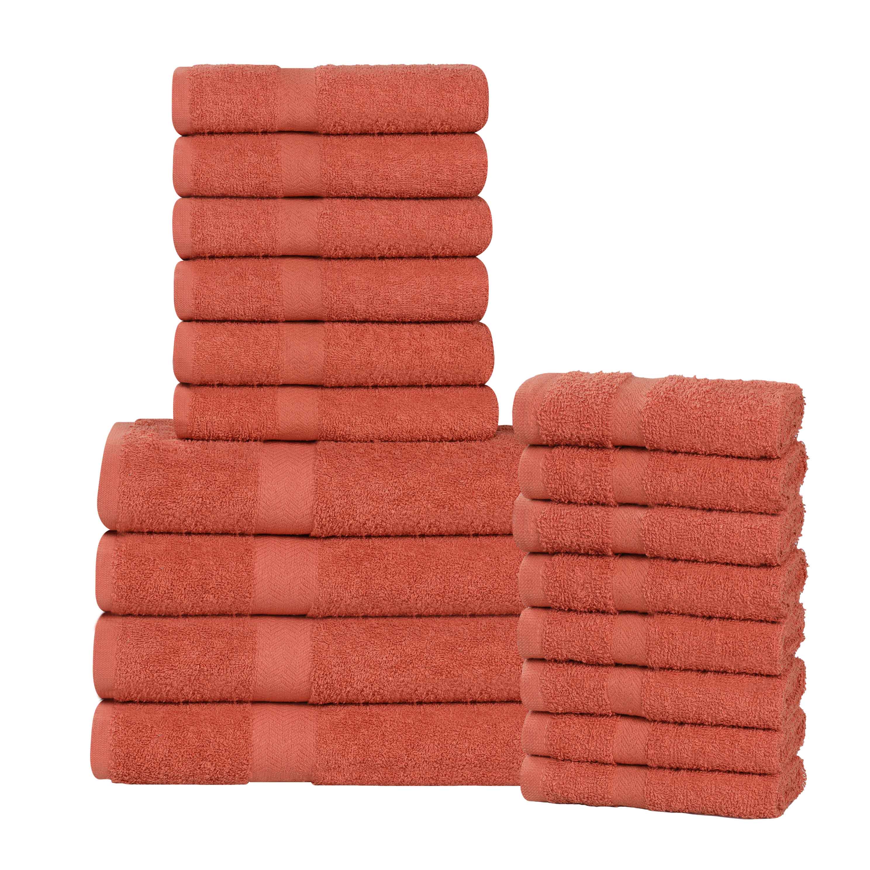 Highly Absorbent Eco-Friendly Soft Cotton 18 Piece Towel Set - Towel Set by Superior