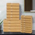 Highly Absorbent Eco-Friendly Soft Cotton 18 Piece Towel Set - Towel Set by Superior