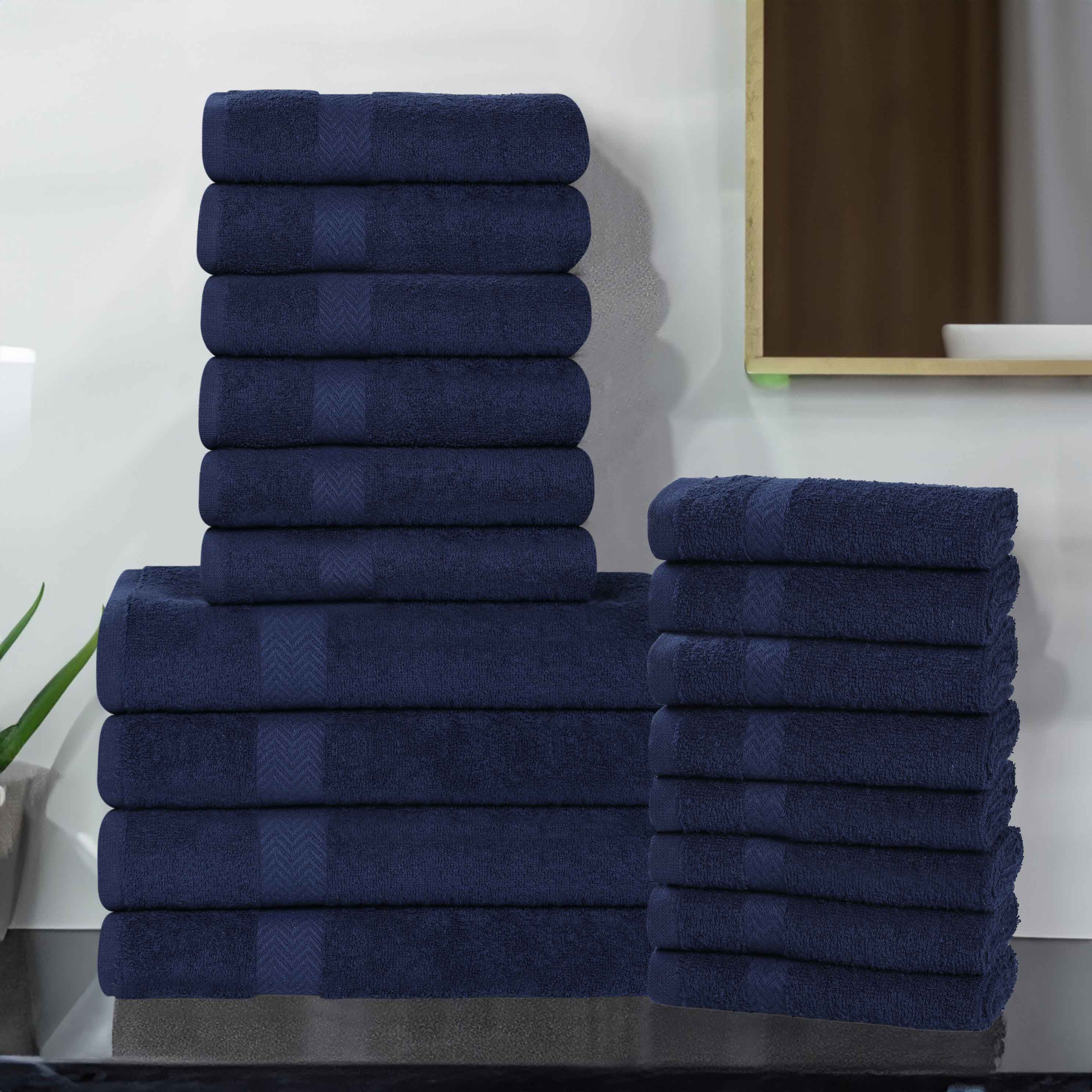 Highly Absorbent Eco-Friendly Soft Cotton 18 Piece Towel Set - Towel Set by Superior