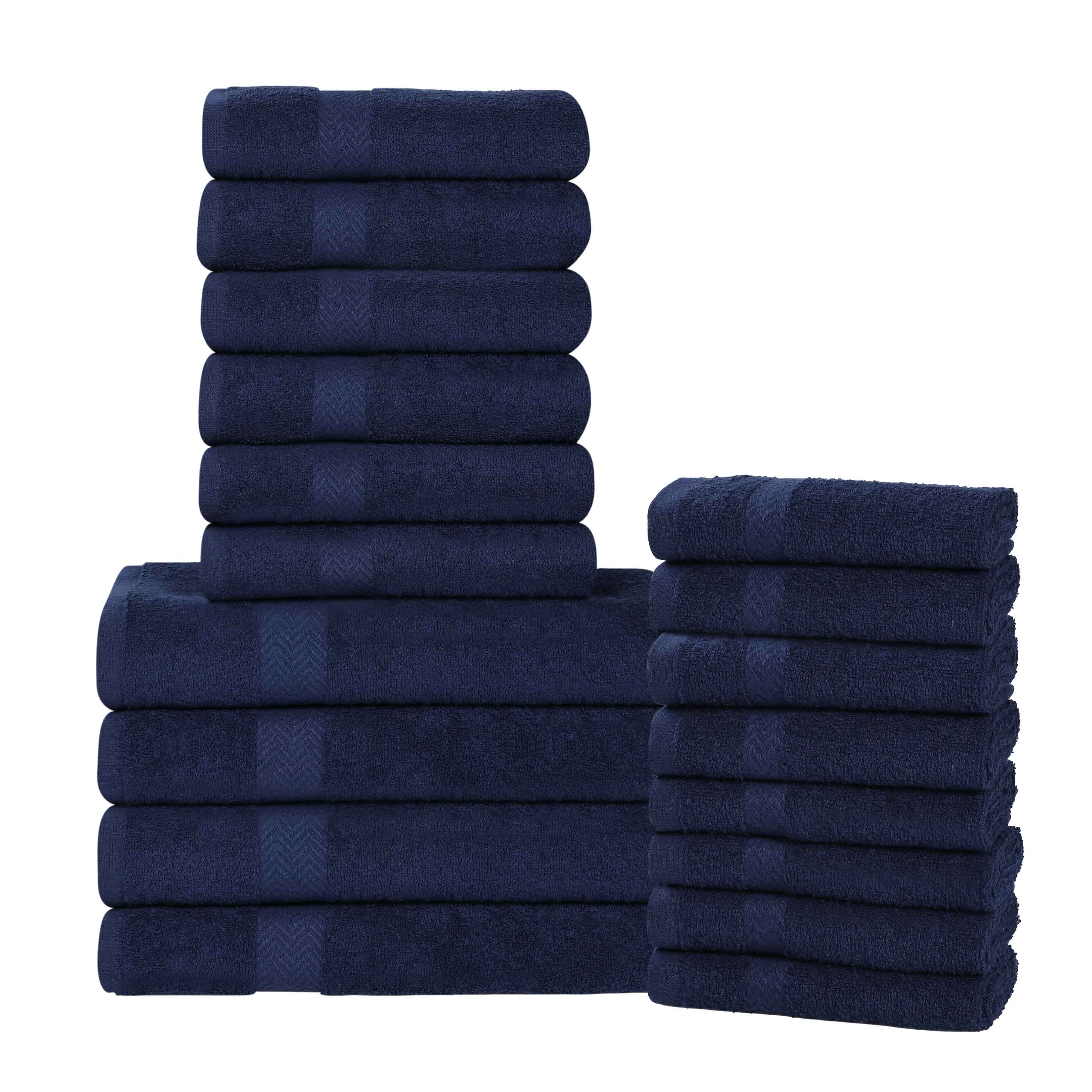 Highly Absorbent Eco-Friendly Soft Cotton 18 Piece Towel Set - Towel Set by Superior