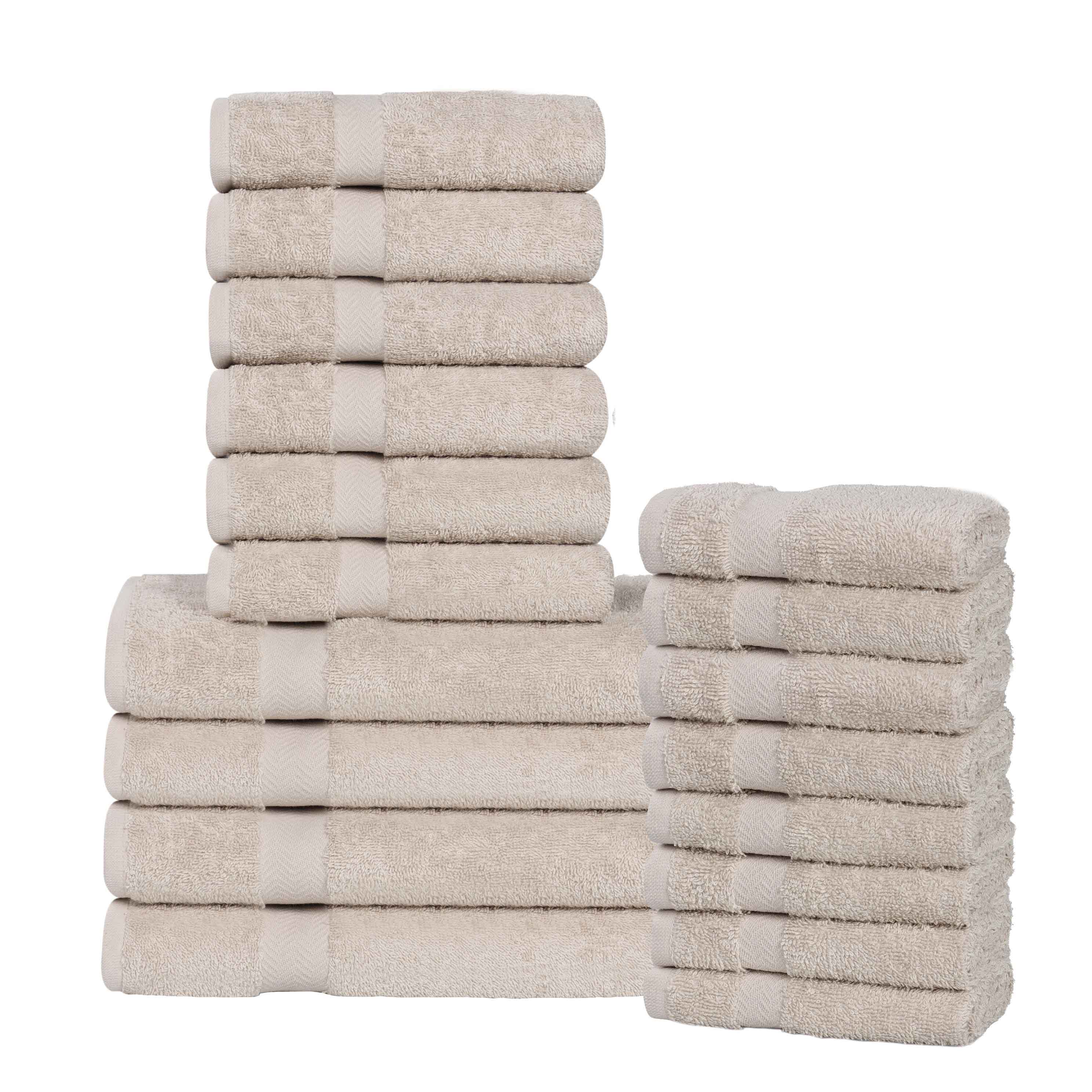 Highly Absorbent Eco-Friendly Soft Cotton 18 Piece Towel Set - Towel Set by Superior